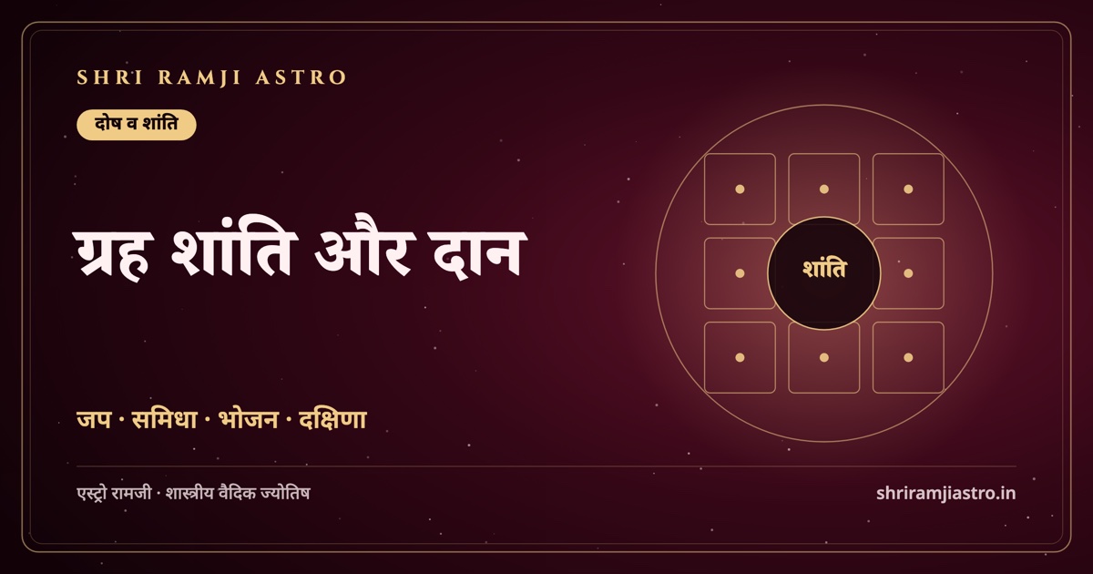 ग्रह शांति और दान
