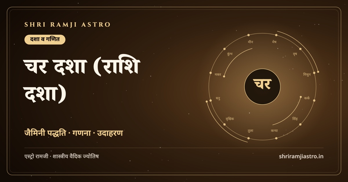 चर दशा (राशि दशा)