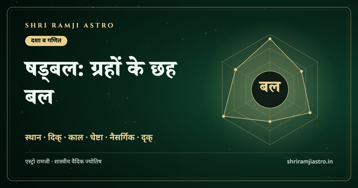 षड्बल: ग्रहों के छह बल